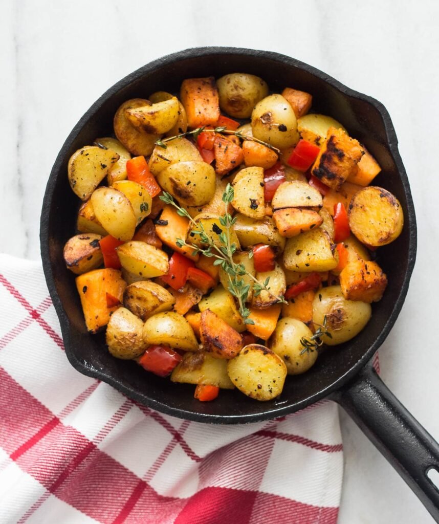 Potatoes & Sweet Potatoes Pan Fried
